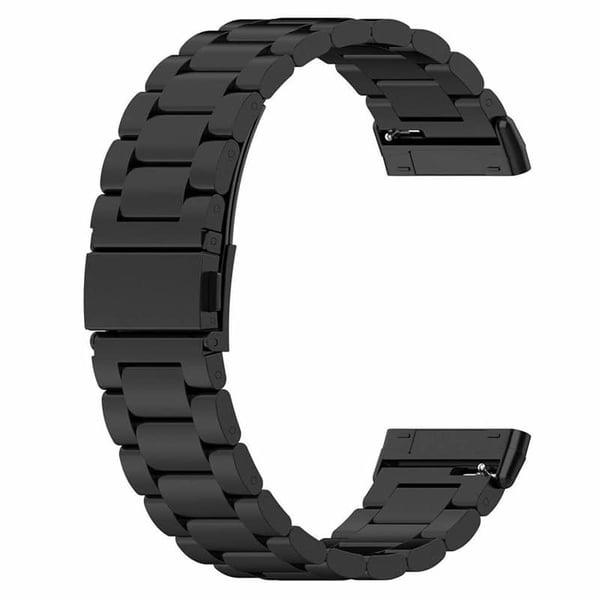 Kellon ranneke ruostumatonta terästä Fitbit Versa 4 - Musta