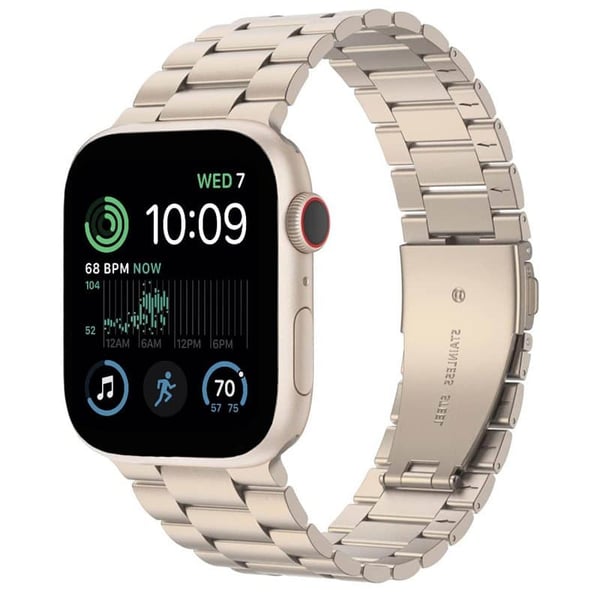 Urrem Rustfrit stÃ¥l til Apple Watch SE 2022 (40mm) - Starlight