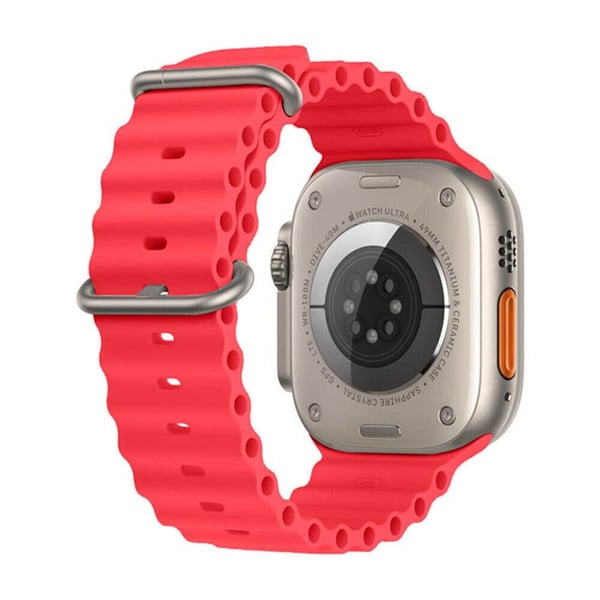 RIB Kellon ranneke Apple Watch Ultra (49mm) - Punainen