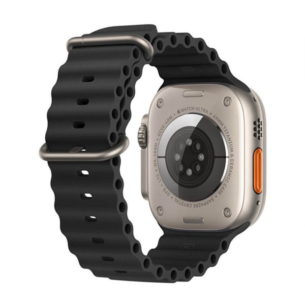 RIB Kellon ranneke Apple Watch Ultra (49mm) - Musta