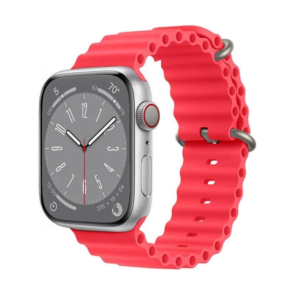 RIB Kellon ranneke Apple Watch 8 (45mm) - Punainen