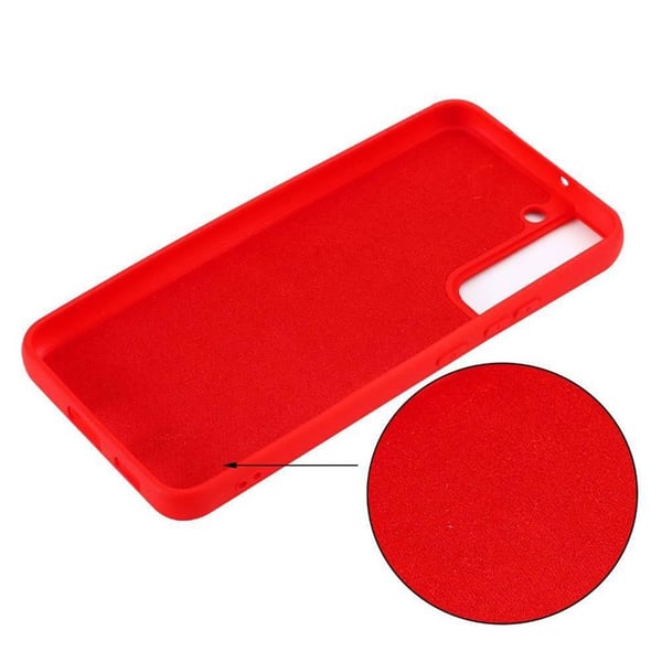 Liquid silikone cover til Samsung Galaxy S22 - Rød
