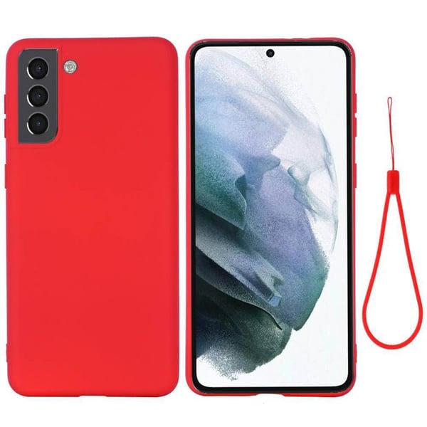 Liquid silikone cover til Samsung Galaxy S22 Plus - Rød
