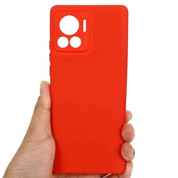 Liquid silikone cover til Motorola Edge 30 Ultra - China Red
