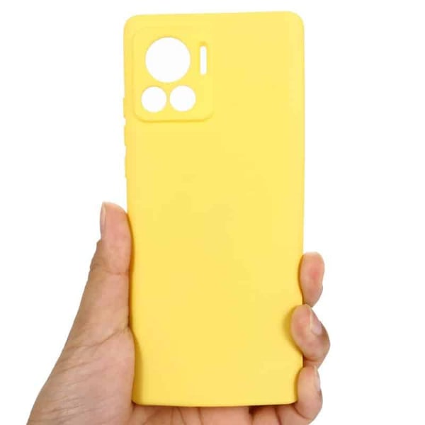 Liquid silikondeksel til Motorola Edge 30 Ultra - Gul