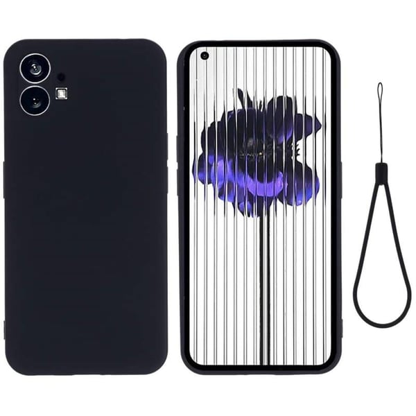 Liquid silikone cover til Nothing Phone (1) - Sort