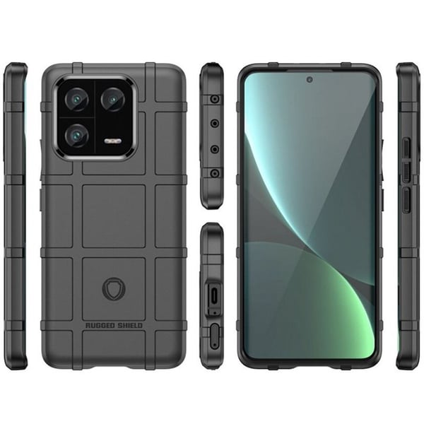 Rugged Shield kuori Xiaomi 13 - Musta