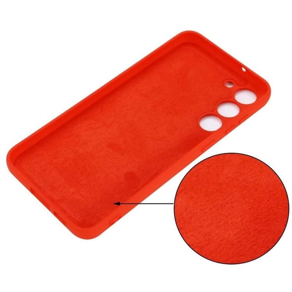 Liquid silikone cover til Samsung Galaxy S23 - Rød