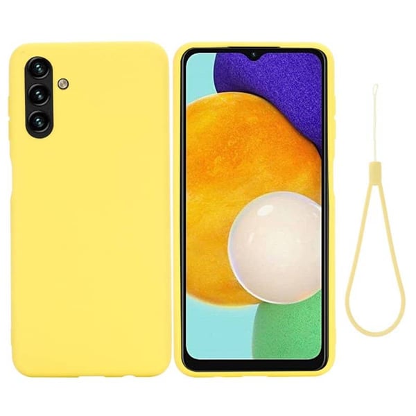 Liquid silikondeksel til Samsung Galaxy A54 5G - Gul