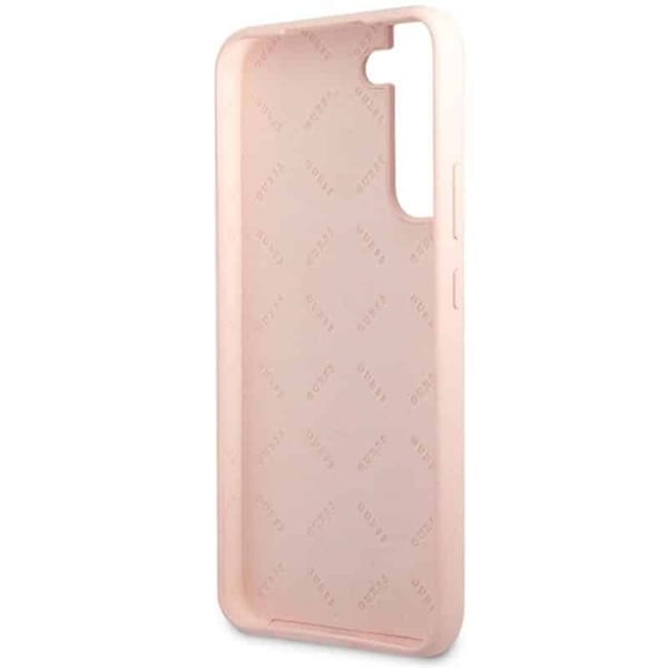 Guess silicone script metal logo til Samsung Galaxy S23 - LyserÃ
