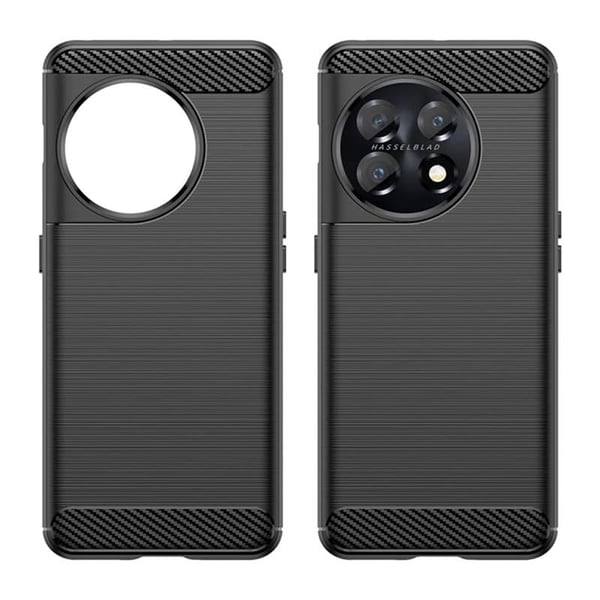 Harjattu TPU kuori OnePlus 11 - Musta