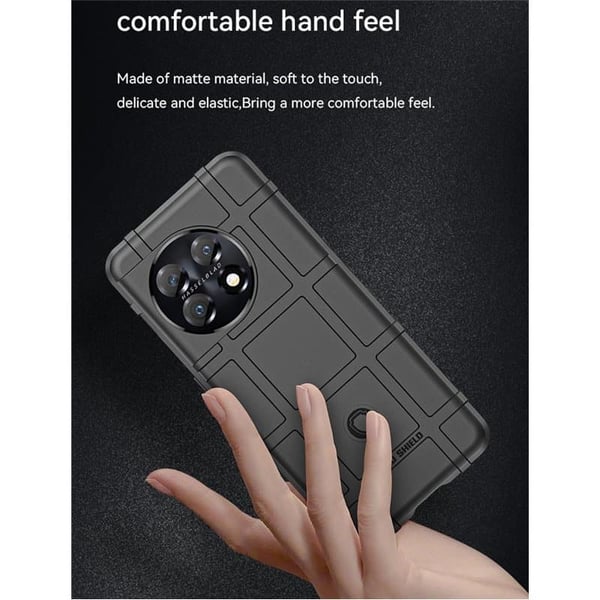 Rugged Shield kuori OnePlus 11 - Musta