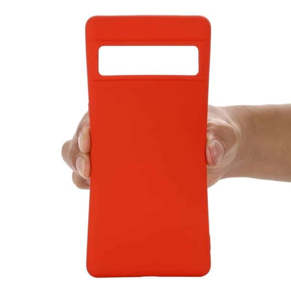 Liquid silikon skal till Google Pixel 7A - China Red