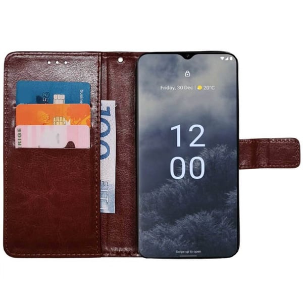 Lommebokdeksel 3-kort til Nokia G60 - Brun