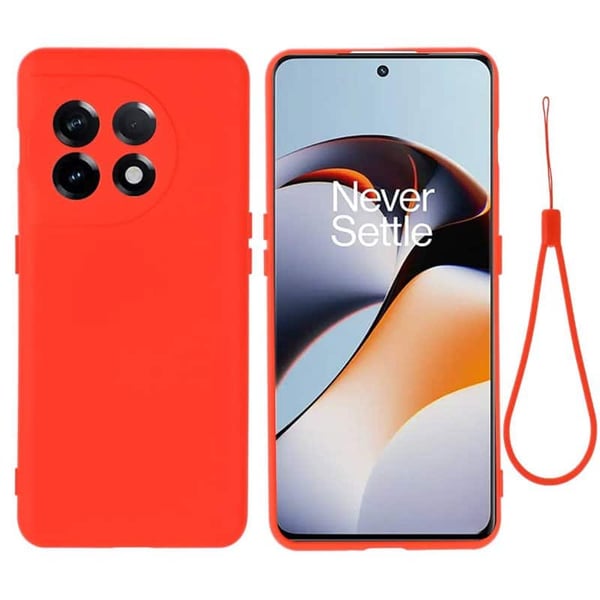 Liquid silikon skal till OnePlus 11 - China Red