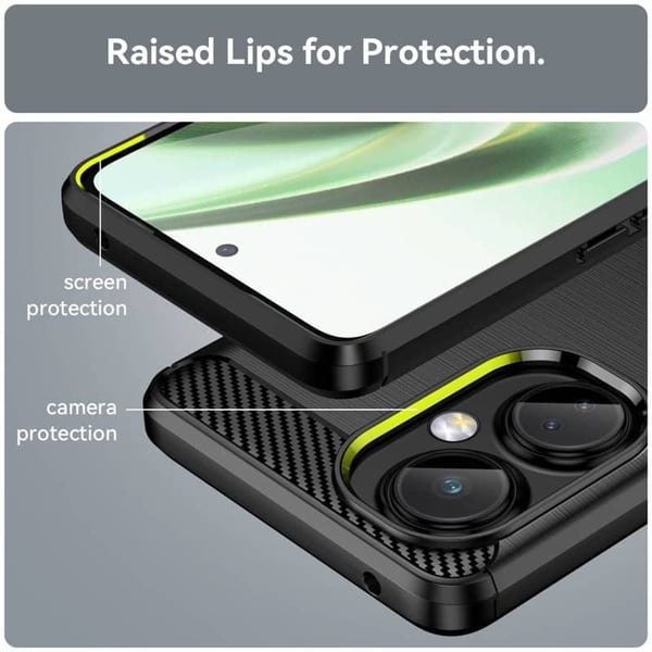 Børstet silikone cover til OnePlus Nord CE 3 - Blå