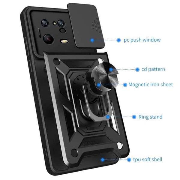 Jazz 3i1 cover til Xiaomi 13 Pro - Sort