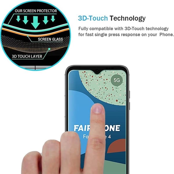 Herdet glass skjermbeskytter til Fairphone 4