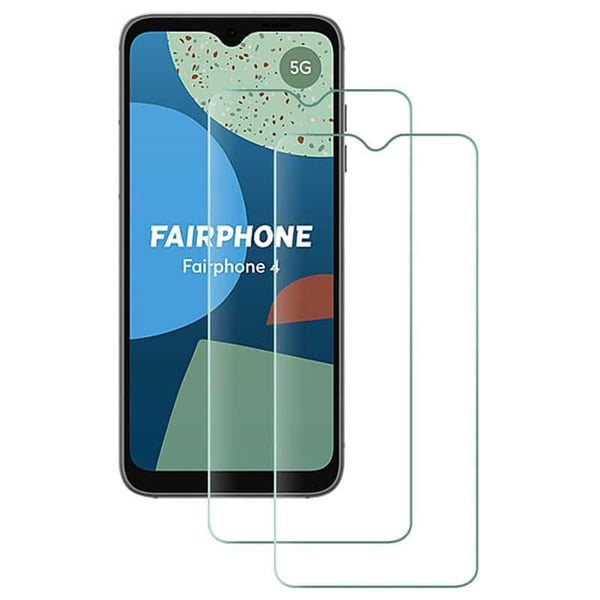 2-Pak HÃ¦rdet glas skÃ¦rmbeskytter til Fairphone 4