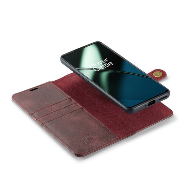 Lompakkokotelo DG-Ming 2i1 OnePlus 11 - Punainen