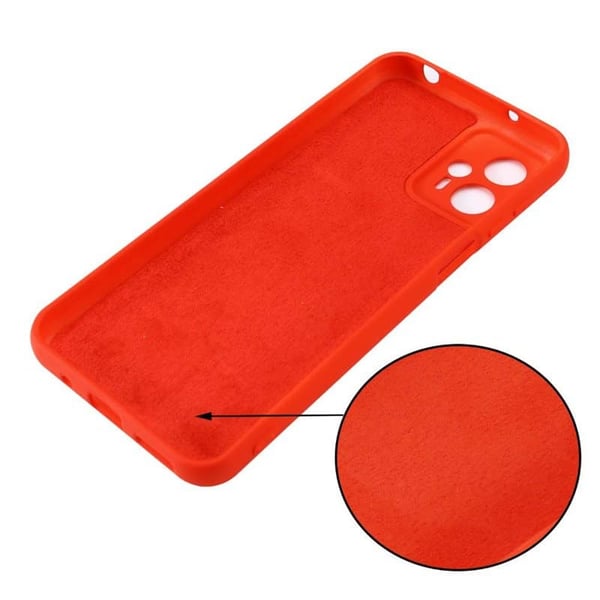 Liquid silikone cover til Motorola Moto G53 - Rød