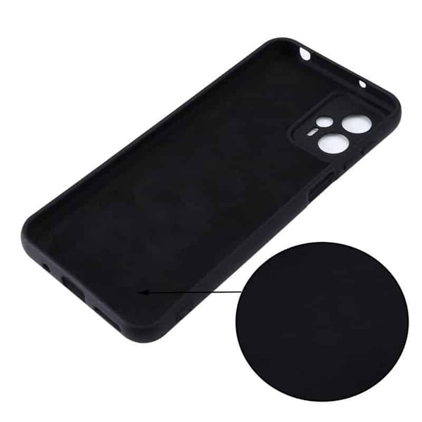 Liquid silikone cover til Motorola Moto G53 - Sort