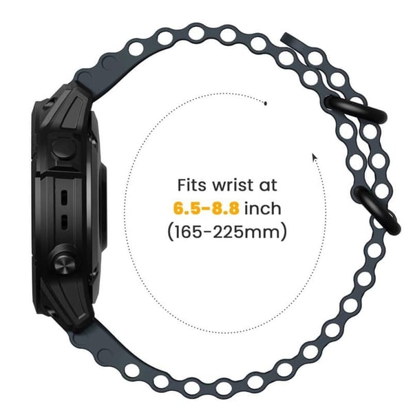 Ocean Urrem til Garmin Fenix 7X - Midnightblue