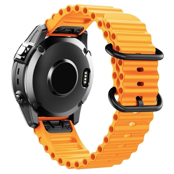 Ocean klokkereim til Garmin Fenix 7X - Oransje