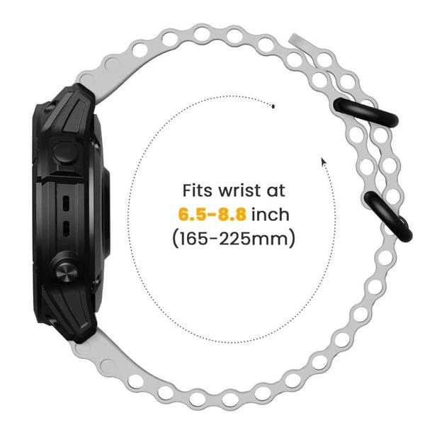 Ocean Urrem til Garmin Fenix 7X - Hvid