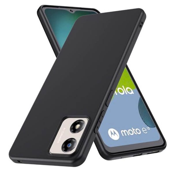 Silikondeksel til Motorola Moto E13 - Svart