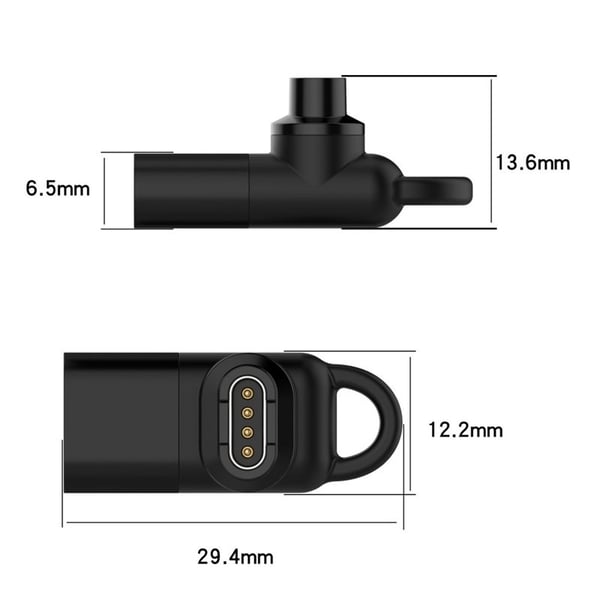 90 graders USB-C Adapter till Garmin Instinct