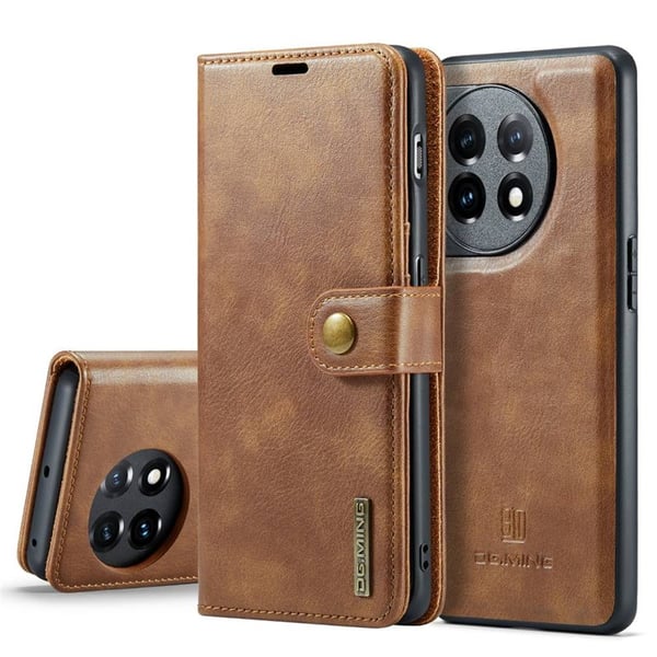 Mobil lommebok DG-Ming 2i1 til OnePlus 11 - Brun