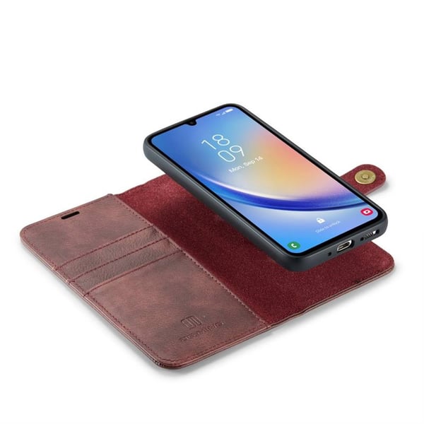 Wallet DG-Ming 2i1 til Samsung Galaxy A24 4G - Rød