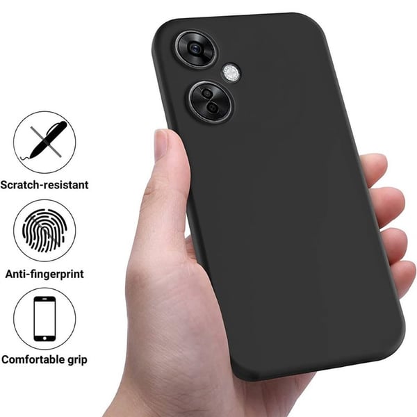 Liquid silikone cover til OnePlus Nord CE 3 Lite - Sort