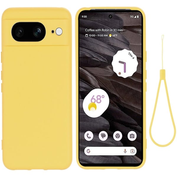 Liquid silikone cover til Google Pixel 8 - Gul