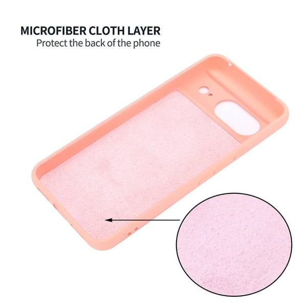Liquid silikon skal till Google Pixel 8 - Pink