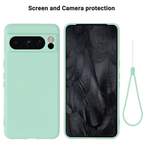 Liquid silikon skal till Google Pixel 8 Pro - Mint