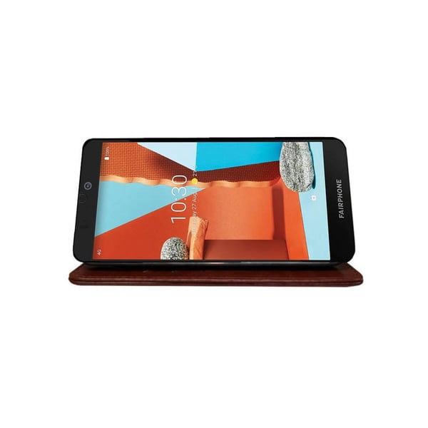 Lompakkokotelo 3-kortti Fairphone 3 Plus - Ruskea