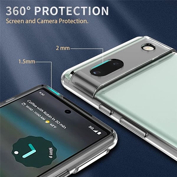PCH gennemsigtig silikone cover til Google Pixel 8 Pro