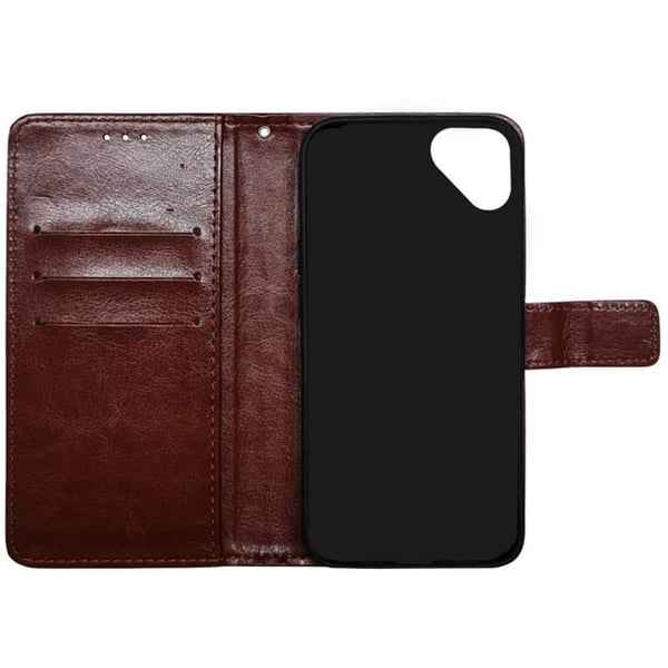 Wallet cover 3-kort til Fairphone 5 - Brun