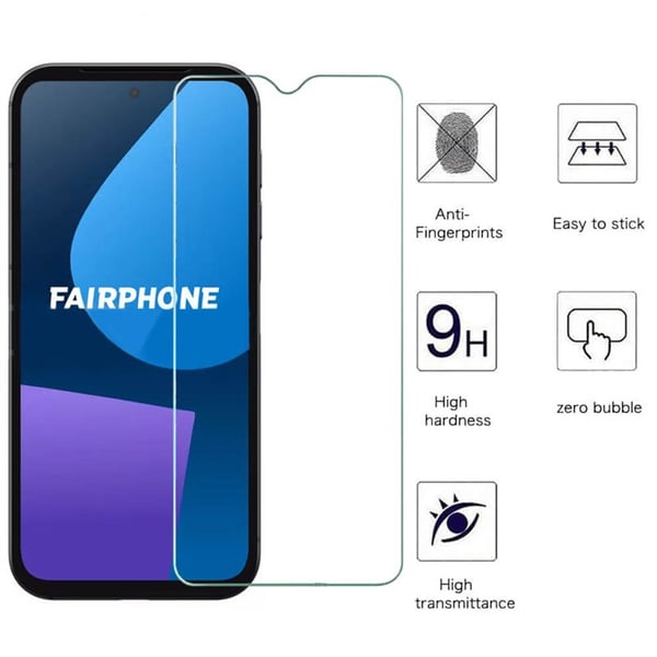 2-Pak Herdet glass skjermbeskytter til Fairphone 5