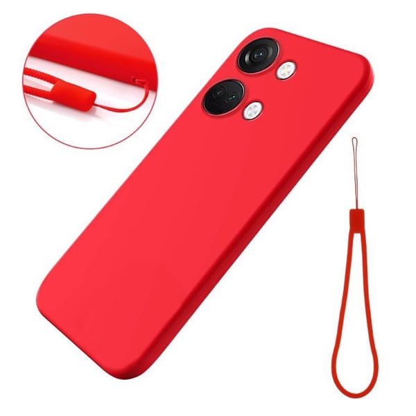Liquid silikone cover til OnePlus Nord 3 5G - Rød