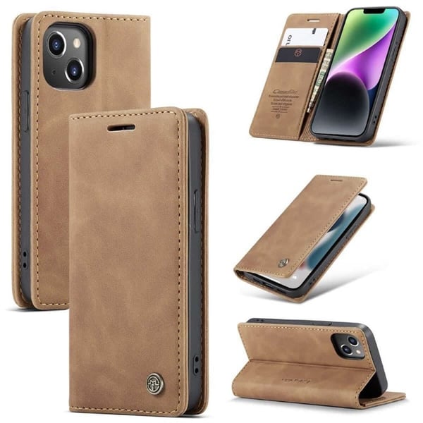 CaseMe mobilcover 013 til Apple iPhone 15 - Brun