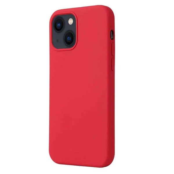 Liquid silikone cover til Apple iPhone 15 Plus - China Red
