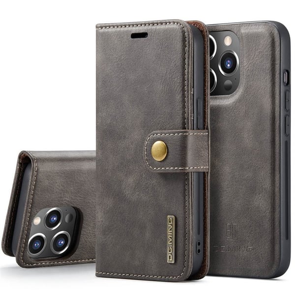 Wallet DG-Ming 2i1 til Apple iPhone 15 Pro - Grå
