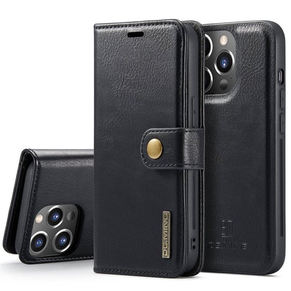 Lommeboketui DG-Ming 2i1 til Apple iPhone 15 Pro - Svart