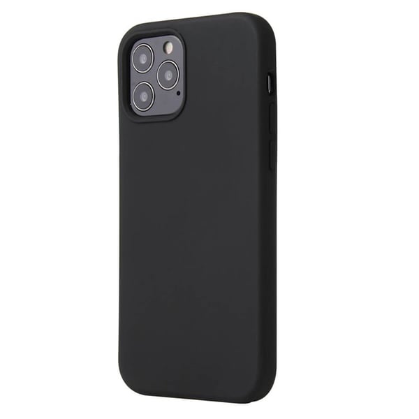 Liquid silikon deksel til Apple iPhone 15 Pro Max - Svart