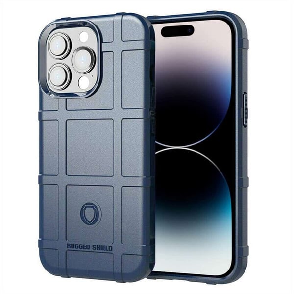 Rugged Shield cover til Apple iPhone 15 Pro Max - Blå