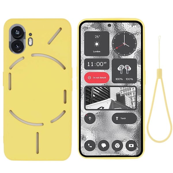 Liquid silikone cover til Nothing Phone (2) - Gul