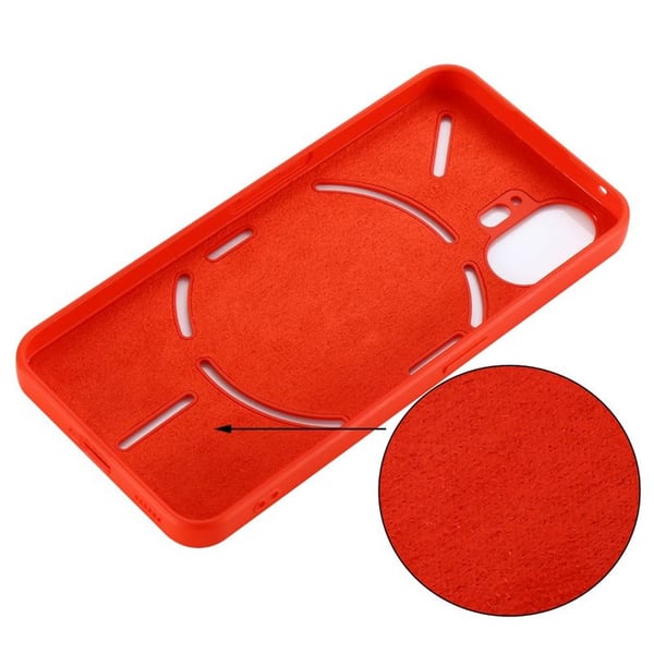 Liquid silikone cover til Nothing Phone (2) - China Red